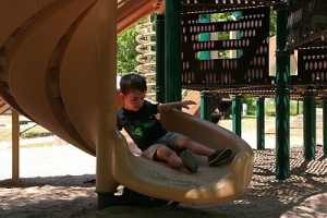 Roman-on-slide