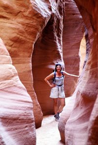 Inside of Wire Pass Slot Canyon
