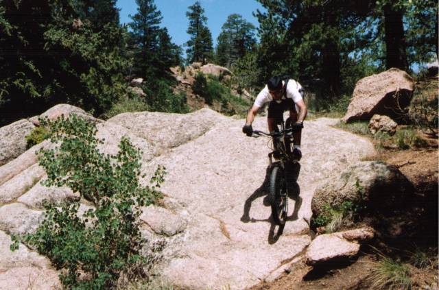 Josh gives his Mountain Bike a workout